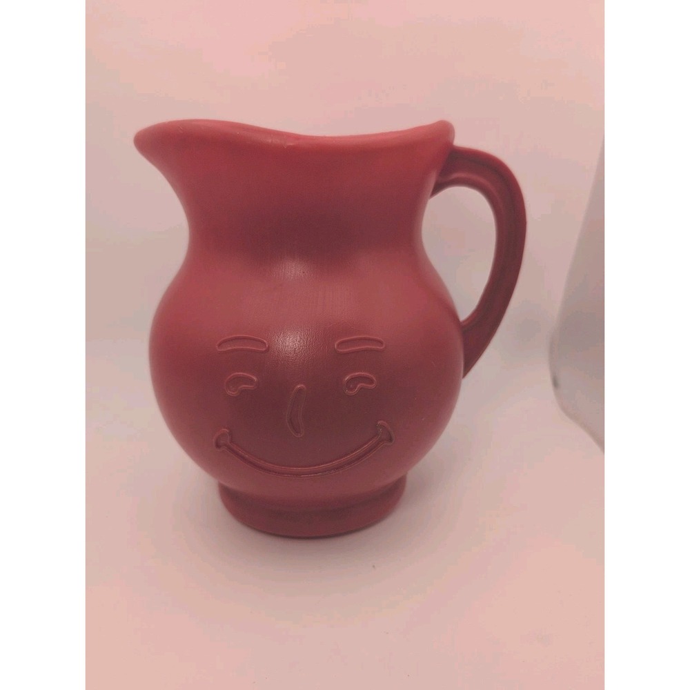 Vintage Mr Kool-Aid Red Plastic Pitcher 2 Quart
